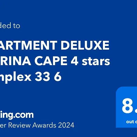 Deluxe Marina Cape 4 Stars Complex 33 6 Lägenhet *